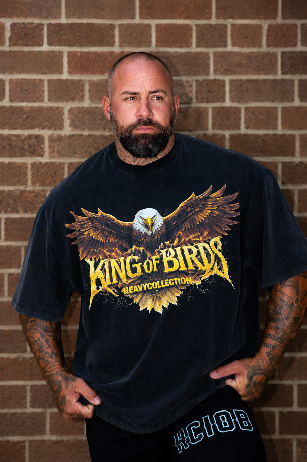 KING OF BIRDS OVERSIZED VINTAGE TEE