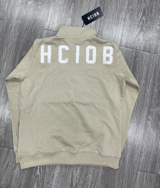 TEAM STAMP QUARTER ZIP (BEIGE)