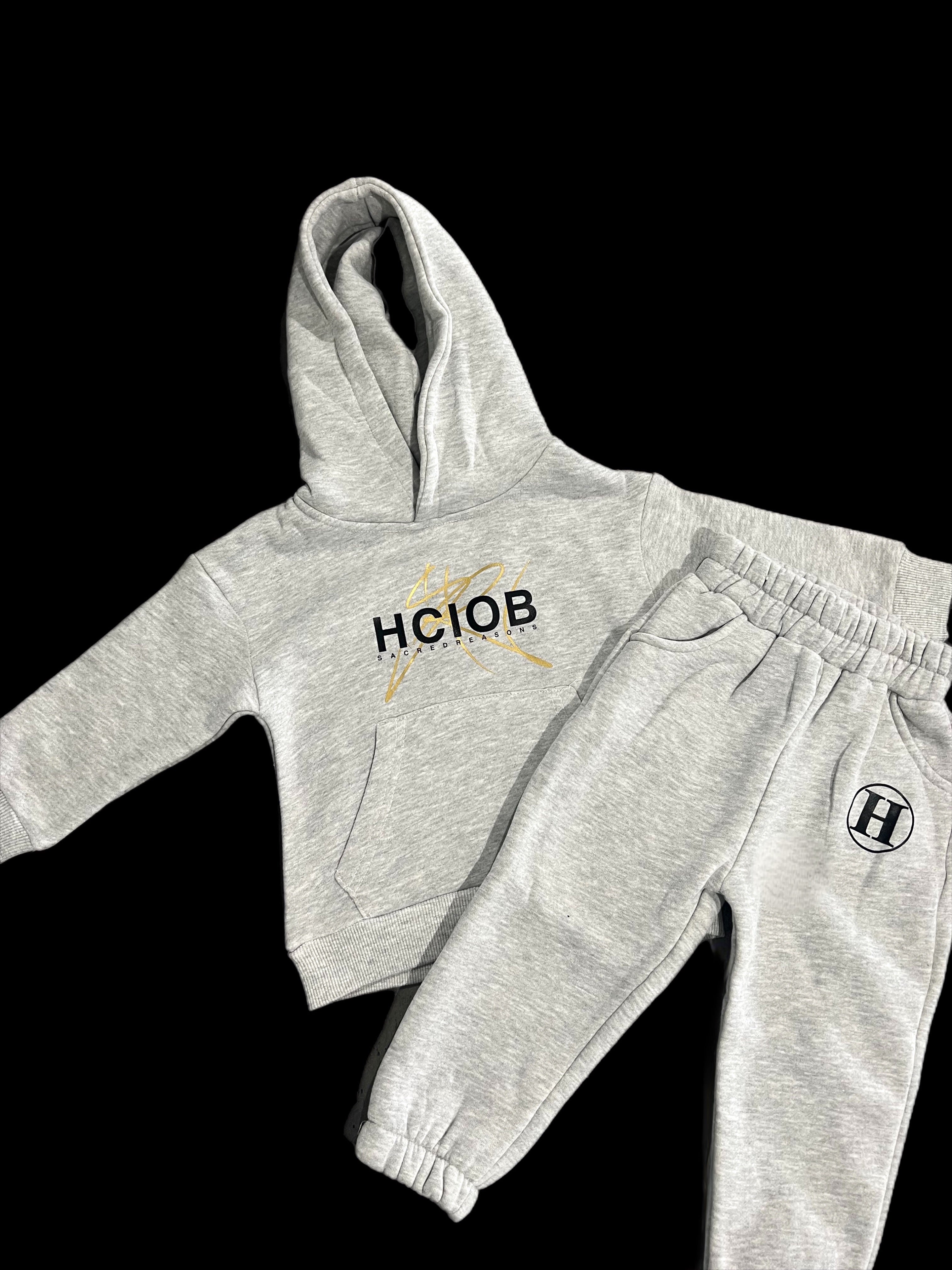 SACRED REASONS KIDS TRACKSUIT (GREYSET)