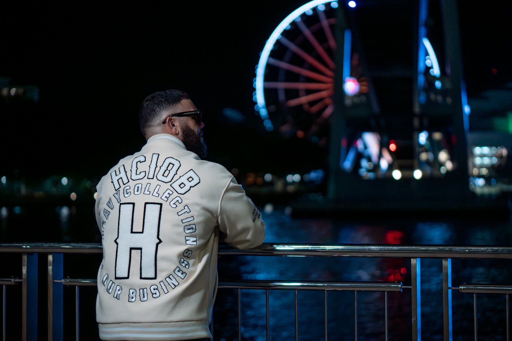 BEIGE VARSITY BOMBER JACKETS