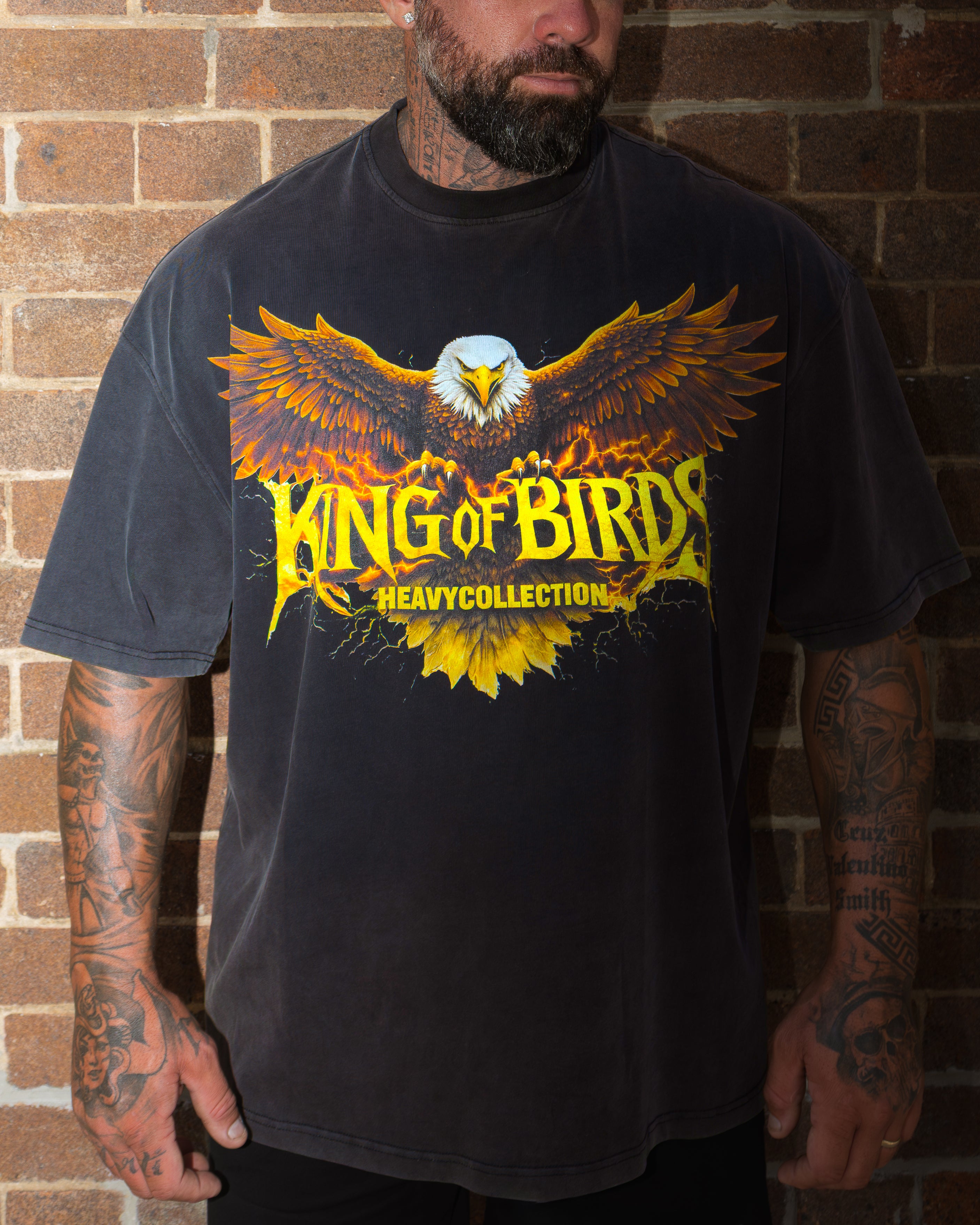 KING OF BIRDS OVERSIZED VINTAGE TEE