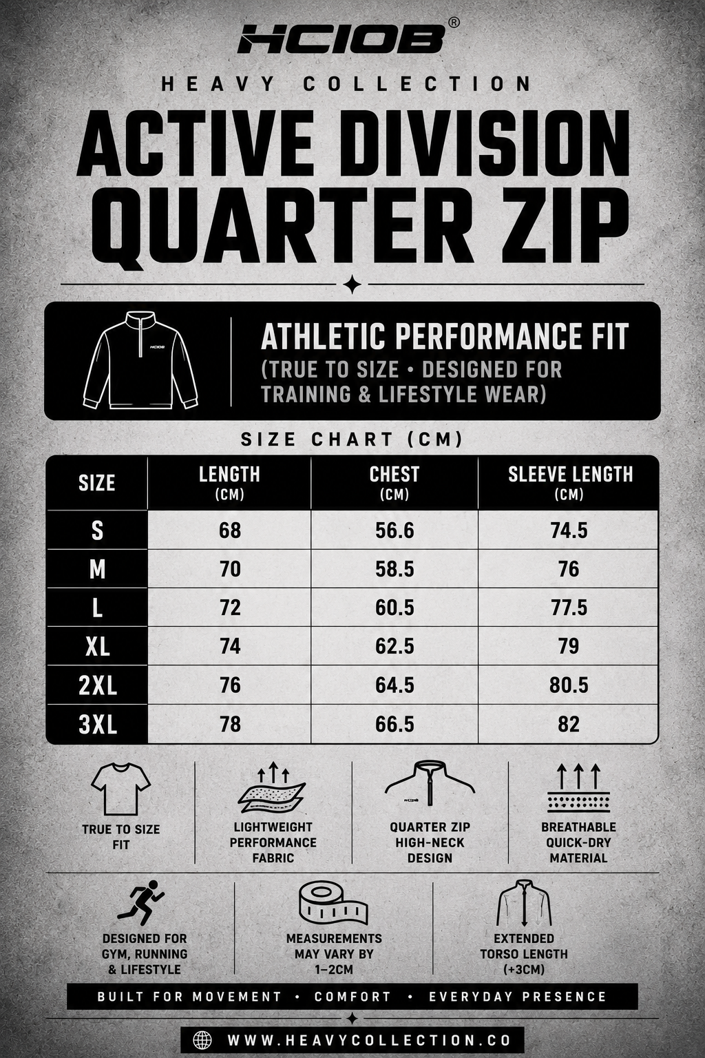 ACTIVE DIVISION QUARTER ZIP
