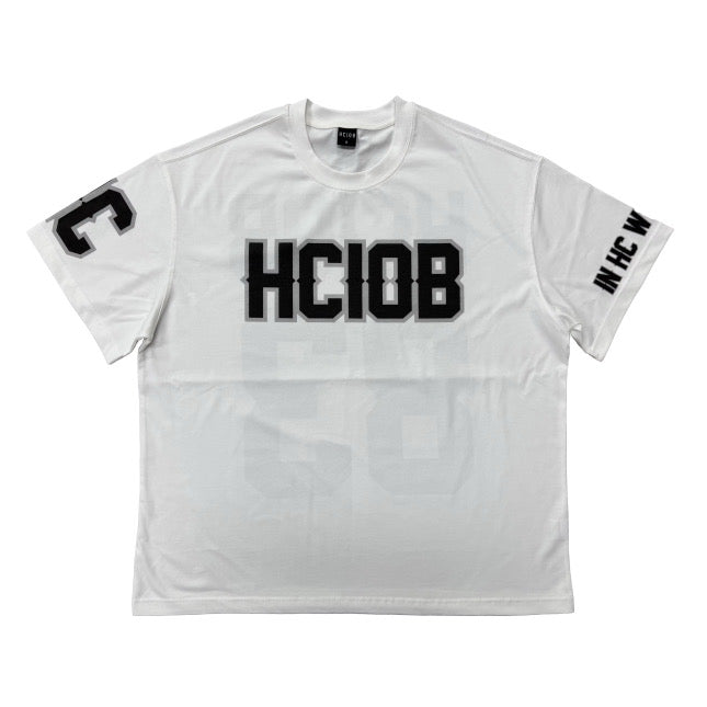 Oversized White Wolf Tee  Sports tee