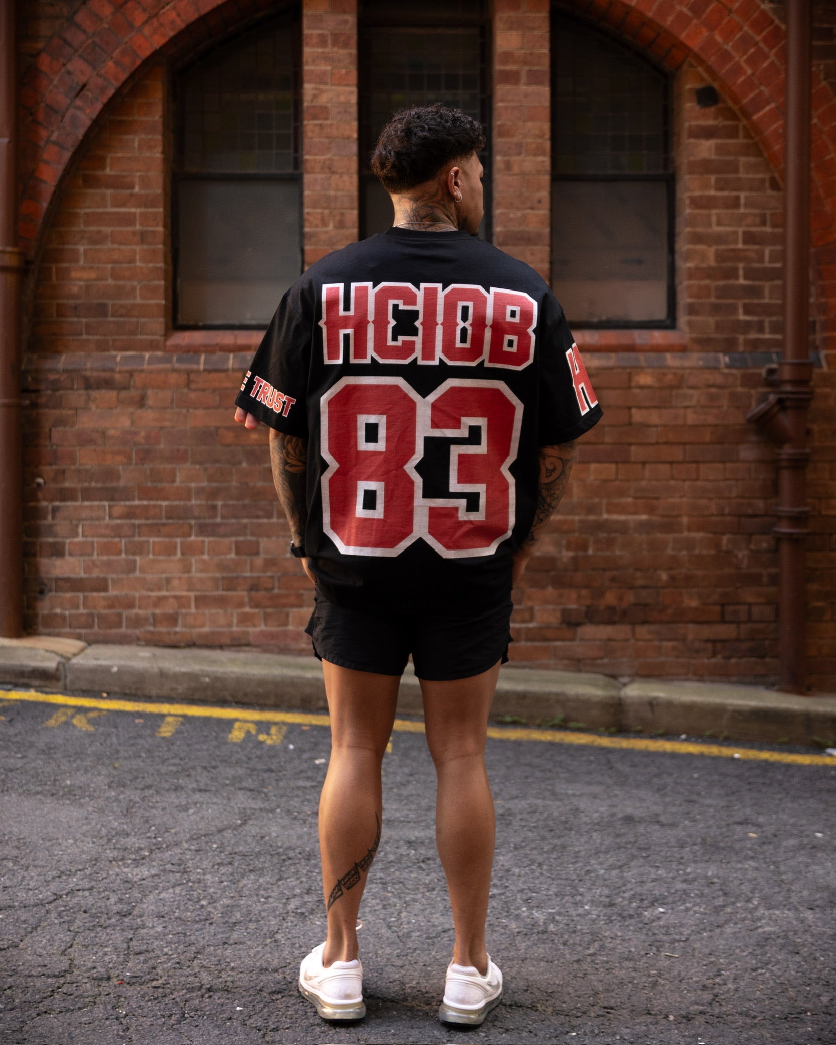 OVERSIZED CRIMSON SPORTS TEE